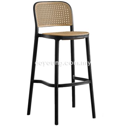 CAMARA PP III (SH75cm - PP Rattan) Stackable Bar Chair*