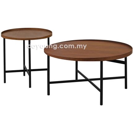 LANDY III (Ø80,50H50cm Set-of-2) Coffee Tables