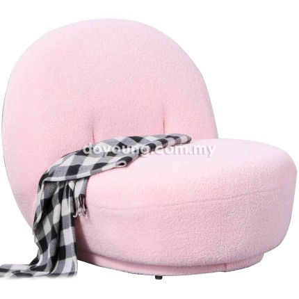 CORDELIA III (Fleece, Pink) Easy Chair