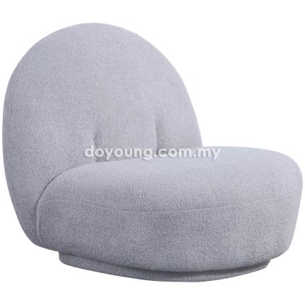 CORDELIA III (Fleece, Grey) Easy Chair