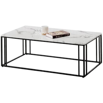 TYREECE (110cm) Coffee Table with Faux Marble Top