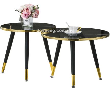 TRELLIE (Ø60H46,Ø50H43cm Set-of-2) Side Tables