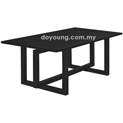 DALLAS+ (120x60cm Rubberwood - Black) Coffee Table (CUSTOM)