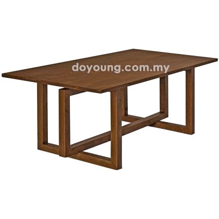 DALLAS+ (120x60cm Rubberwood - Walnut) Coffee Table (CUSTOM)