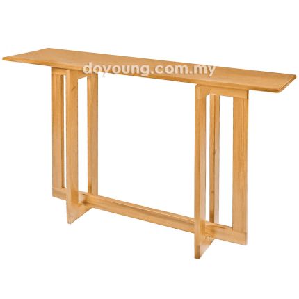 DALLAS+ (120x40cm Rubberwood- Natural Oak) Console Table (CUSTOM)