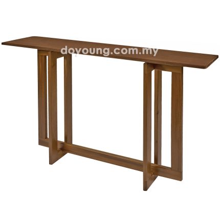 DALLAS+ (150x40cm Rubberwood- Walnut) Console Table (CUSTOM)