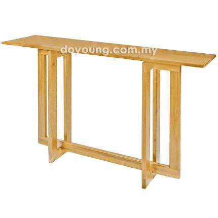 DALLAS+ (150x40cm Rubberwood- Yellow Oak) Console Table (CUSTOM)