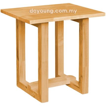 DALLAS+ (45H45cm Rubberwood - Natural Oak) Side Table (CUSTOM)