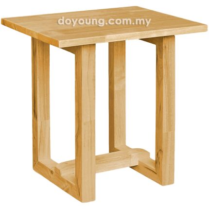 DALLAS+ (45H45cm Rubberwood - Yellow Oak) Side Table (CUSTOM)