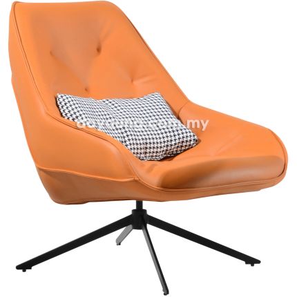 DANIQUE III (74cm Faux Leather - Orange) Armchair