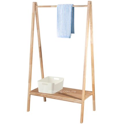 NOORA (H173cm Rubberwood - Oak) Cloth Hanger*
