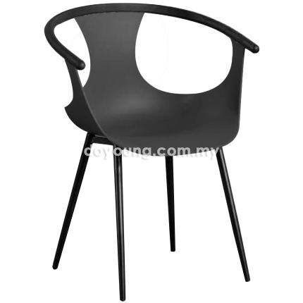 DELLA (PP - Black) Stackable Armchair