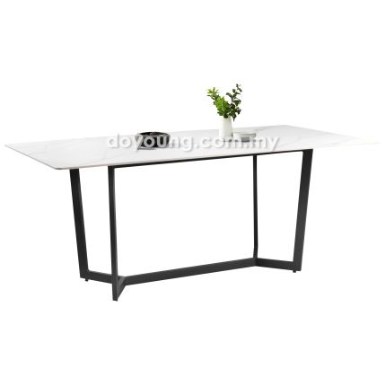 NILSINA V (180x90cm White) Sintered Stone Dining Table 