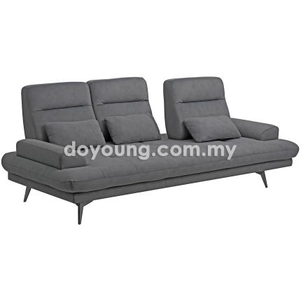 DIKTE (241cm EasyClean - Dark Grey) Push Back Sofa