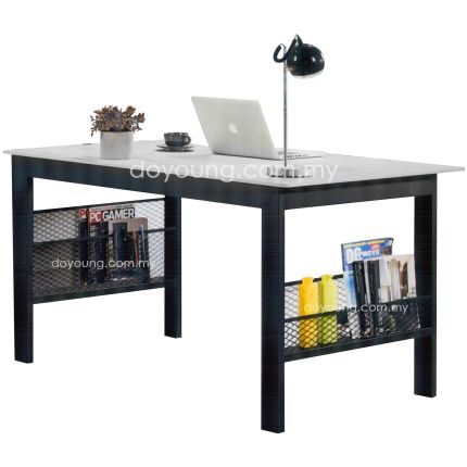 THILLA (141x81cm Faux Marble) Dining Table / Working Desk