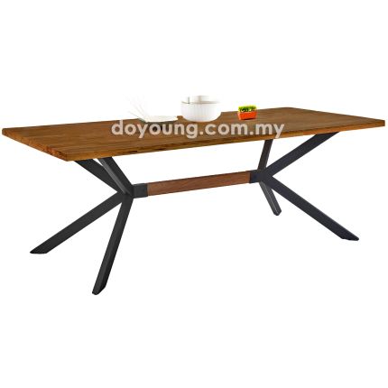CROSS+ (180/210/240cm Solid Wood) Dining Table (CUSTOM)
