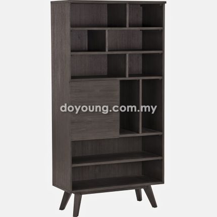 DRAVEN (90H180cm Acacia Wood) Bookcase (EXPIRING)