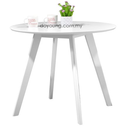 BAYLEE (Ø90cm - MDF, White) Dining Table