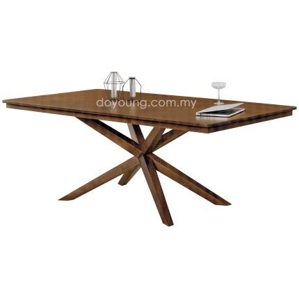 SPYDER III (200cm Rubberwood) Dining Table (replica)