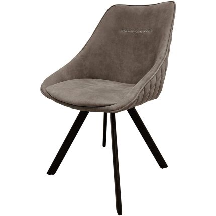 KERVYN (Taupe) Side Chair (PG SHOWPIECE)