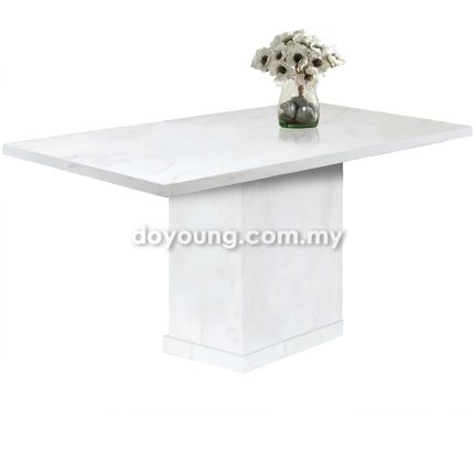IFORA (140/150/160/200cm Fully Faux Marble) Dining Table