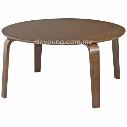 EAMES (Ø75cm Rubberwood - Walnut) Coffee Table (replica)*