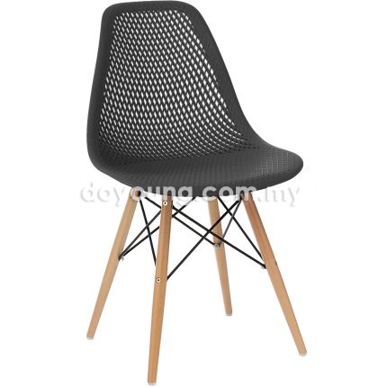 EMS DWS (Perforated -  Black) Side Chair