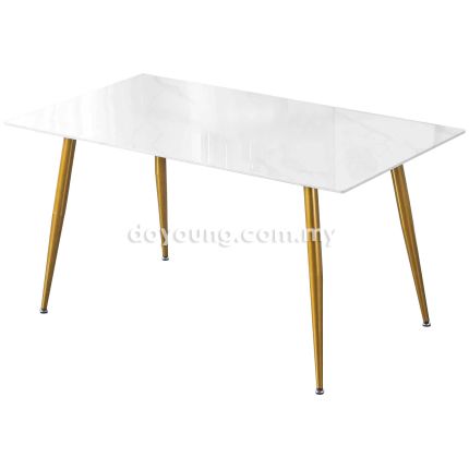 EBEN III (142x82cm Ceramic, Gold) Dining Table