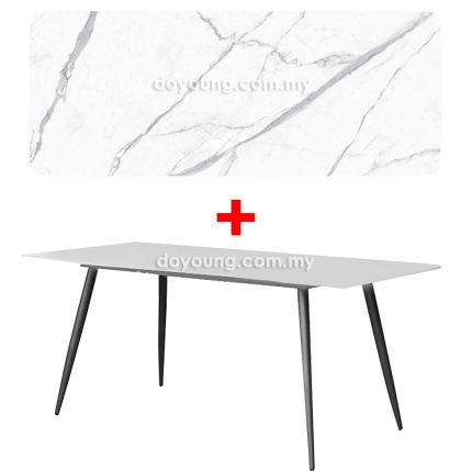 EBEN (140x80cm Sintered Stone - White) Dining Table