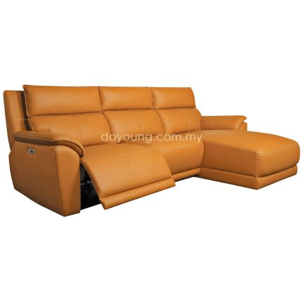 ECHO (271cm Fabric/Leather) L-Shape Recliner Sofa (CUSTOM)