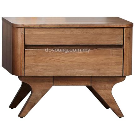 MORISE (70H55cm Acacia Wood) 2-Drawer Nightstand