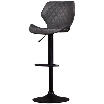 HAXTRE (Leathaire - Grey) Hydraulic Counter-Bar Chair