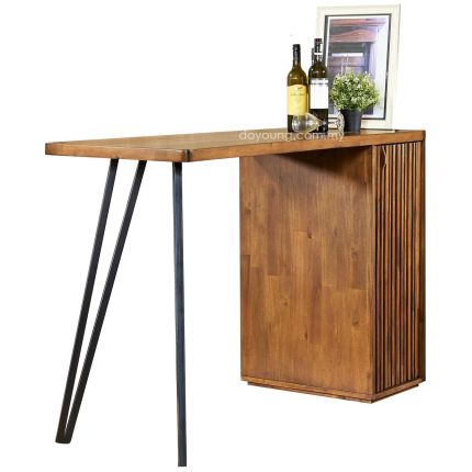 SVANHILD (150H100cm Acacia Wood) Bar Table