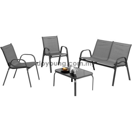 MENUVA (2+1+1+Coffee Table) Outdoor Living Settee Set*