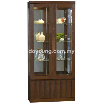 LUCINA (90H198cm) Display Cabinet with 2 Doors + 1 Drawer
