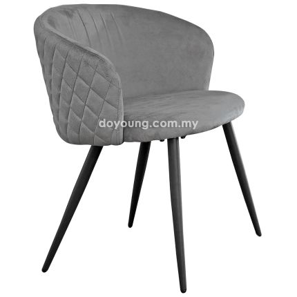 SILKA (Grey Velvet) Armchair