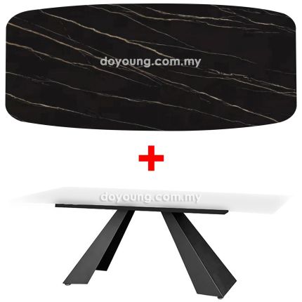 ELIOT II (180x90cm Sintered Stone, Black) Dining Table