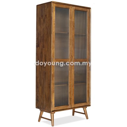 LIBERA (80H180cm Rubberwood+) 2-Door Cabinet