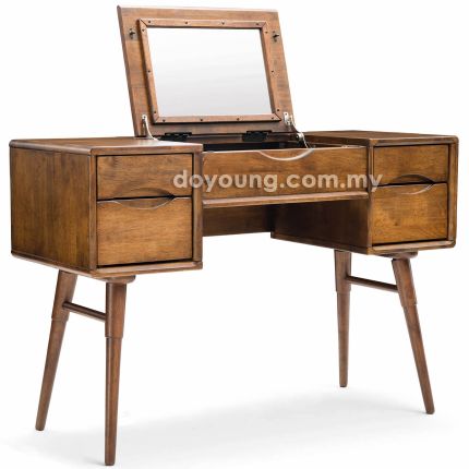 ELLENI (110H77cm Rubberwood+) Dressing Table with Mirror