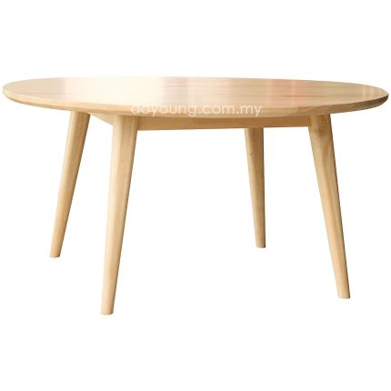 ENKEL (Ø90cm Oak) Rubberwood Coffee Table*