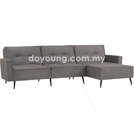 ERMAY (247cm Fabric) L-Shape Reclining Sofa