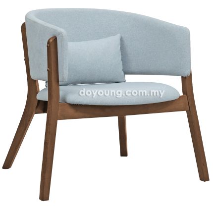ND83 II (80cm Fabric - Walnut) Armchair with Lumbar Pillow (replica)*