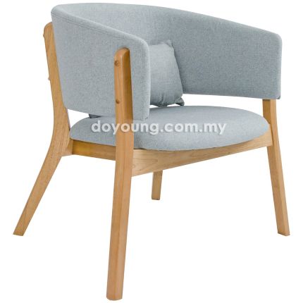 ND83 II (80cm Fabric - Oak) Armchair with Lumbar Pillow (replica)*