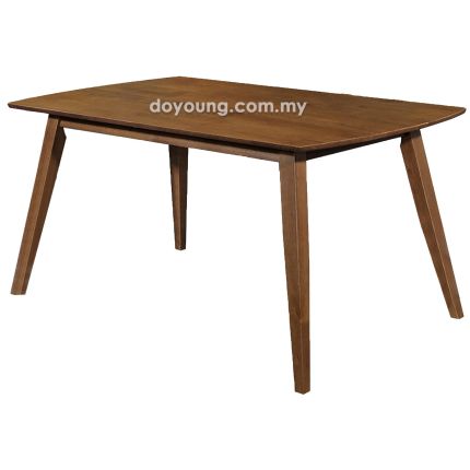 EULA (150x90cm Rubberwood - Walnut) Dining Table