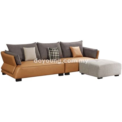 EUTERPE (320cm Leathaire) Sofa with (95x75cm) Ottoman