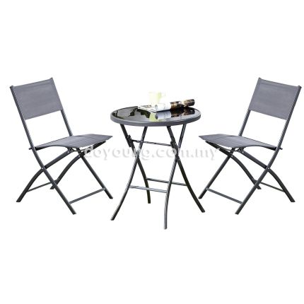 EVERT (1+1+Table) Foldable Outdoor Dining Set