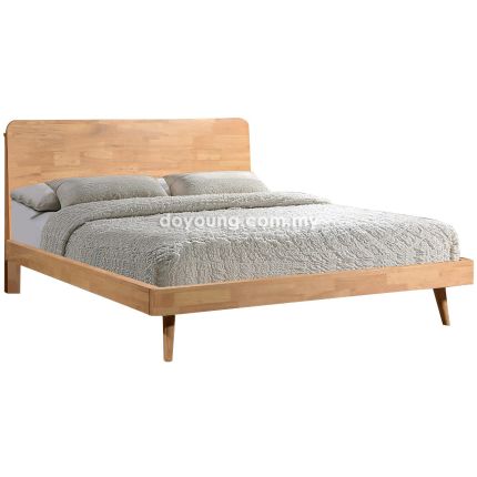 EVONY (King - Rubberwood) Bed Frame 