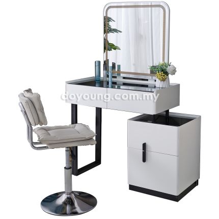 FALDO (110cm) Dressing Table with LED Mirror and Chair