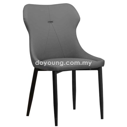 FERREA II (Faux Leather, Grey) Side Chair