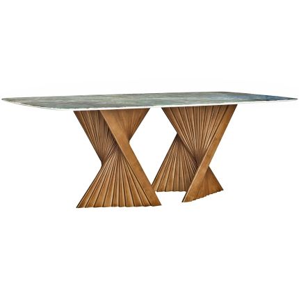 TERTRUD III (180/210cm Lasered Natural Stone) Dining Table